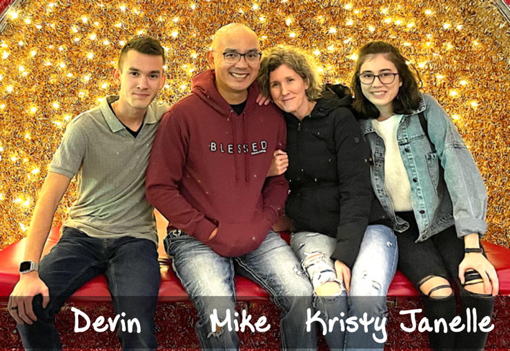 Picture of Mike and his family